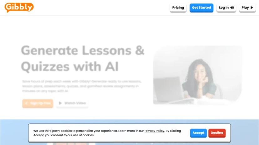 Screenshot of Generate Your AI SAAS Landing Page