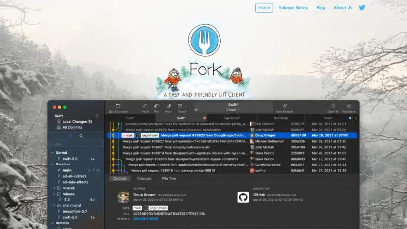 Screenshot of Fork - The Perfect Git Client for Teams and Individuals