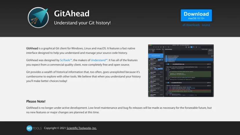 Screenshot of GITAHEAD UNDERSTAND YOUR GIT HISTORY!