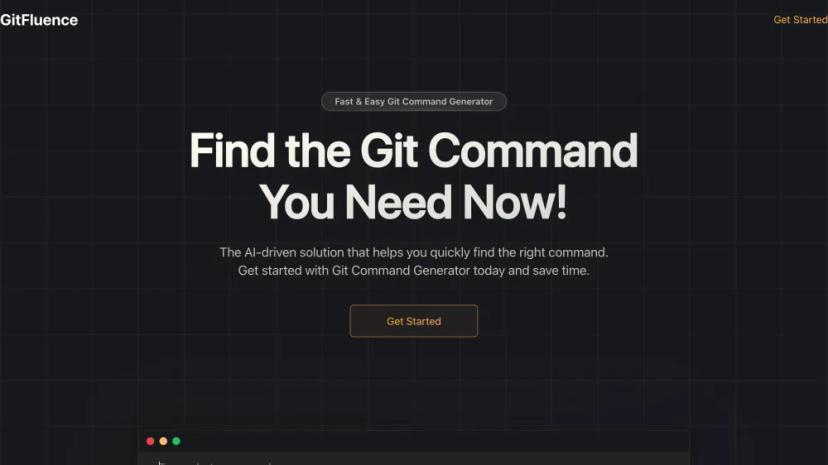 Screenshot of Get Started Fast & Easy with Git Command Generator