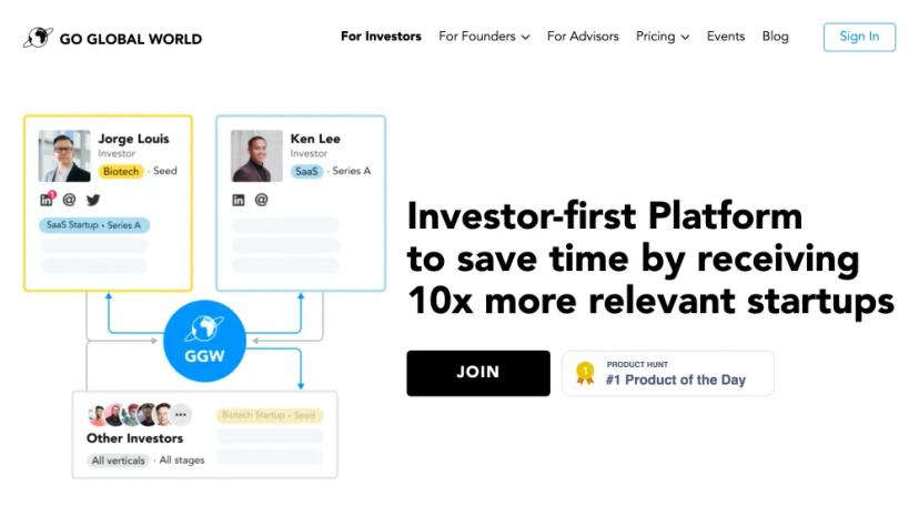 Screenshot of Investor-First Platform for Global Deal Flow and Networking