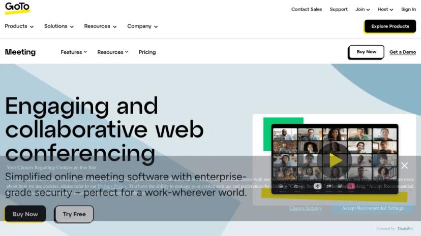 Screenshot of GoTo Meeting - Engaging and Secure Web Conferencing Platform