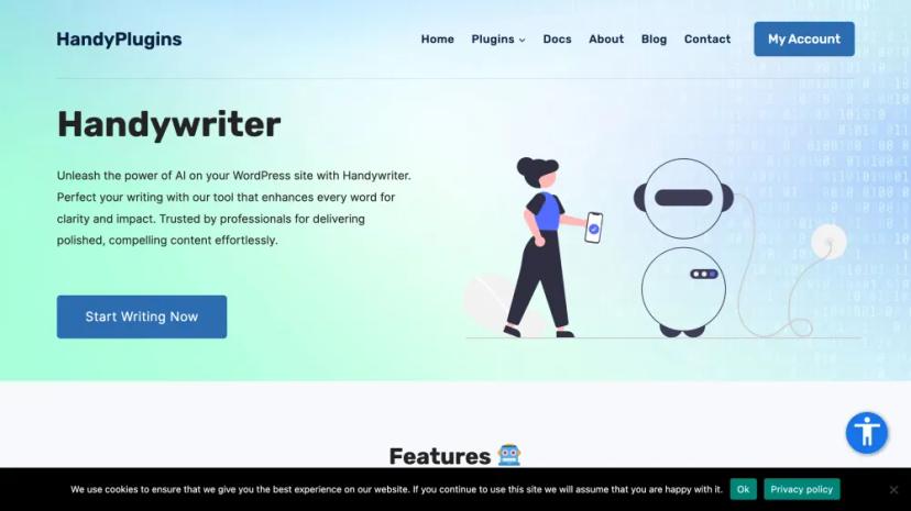 Screenshot of AI-Powered Writing Assistant for WordPress