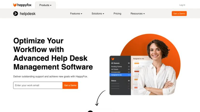 Screenshot of HappyFox | Help Desk and Customer Support Software Solution