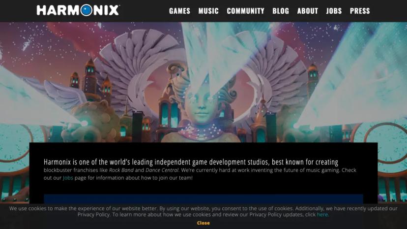 Screenshot of Harmonix - Future of Music Gaming