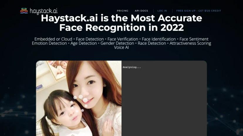 Screenshot of The Most Accurate Face Recognition in 2022