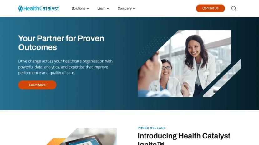 Screenshot of Health Catalyst Ignite™ - Next-Generation Healthcare Data and Analytics Ecosystem