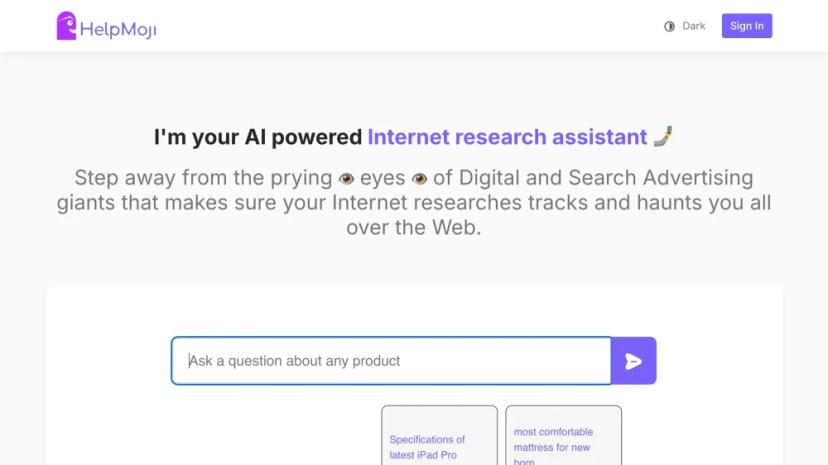 Screenshot of AI-Powered Internet Research Assistant