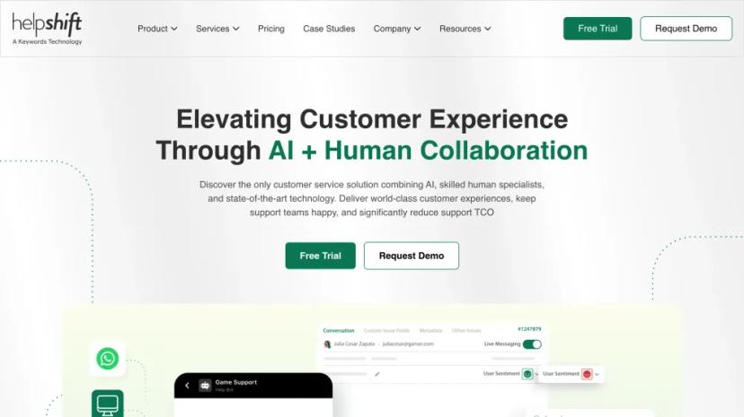 Screenshot of AI-Powered Customer Support Platform