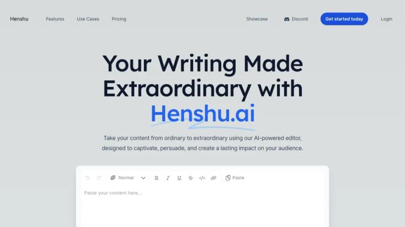 Screenshot of Elevate Your Writing with AI-Powered Content Refinement