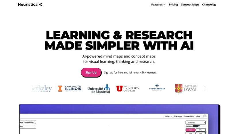 Screenshot of AI-Powered Concept Mapping Tool for Visual Learning & Research