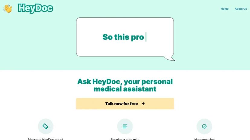 Screenshot of Your Personal Medical Assistant