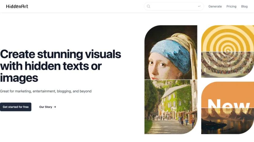 Screenshot of Create Stunning Visuals with Hidden Texts or Images