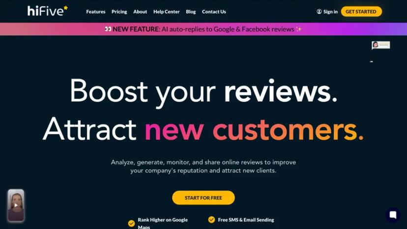 Screenshot of Boost Your Online Reputation with AI-Powered Review Management