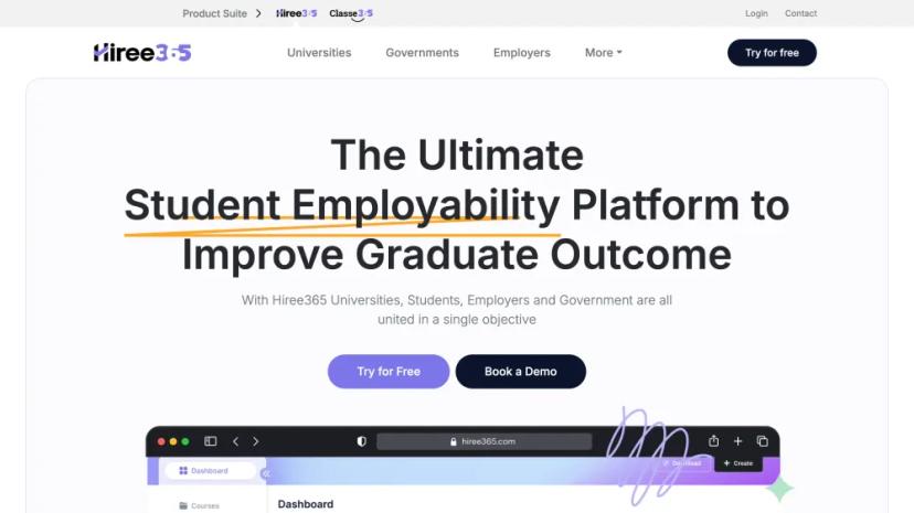 Screenshot of The Ultimate Student Employability Platform