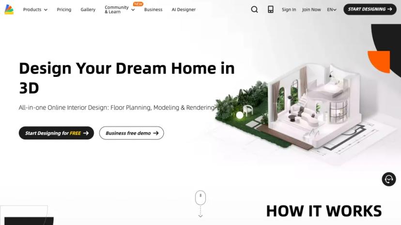 Screenshot of Design Your Dream Home in 3D with Homestyler