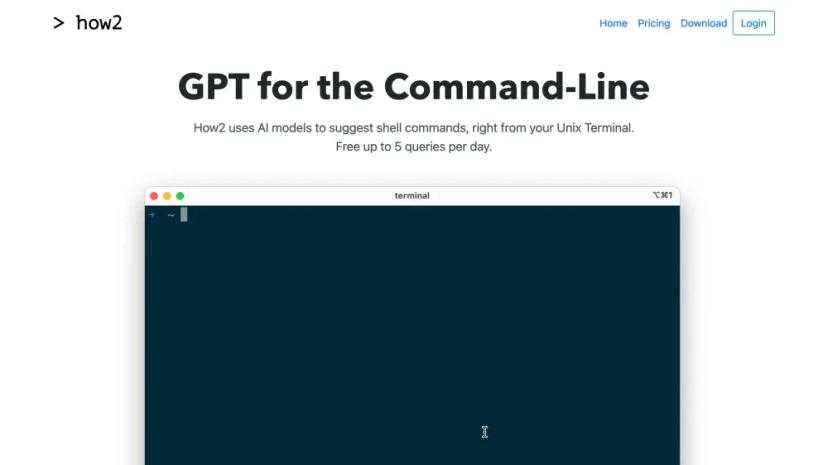 Screenshot of GPT for the Command-Line