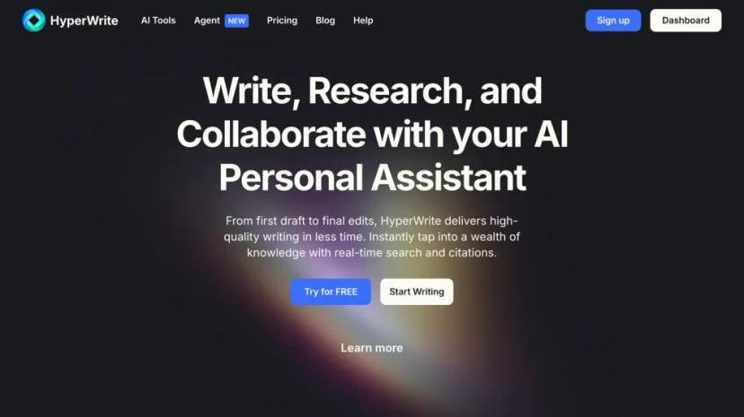 Screenshot of AI Personal Assistant for Writing, Research, and Collaboration