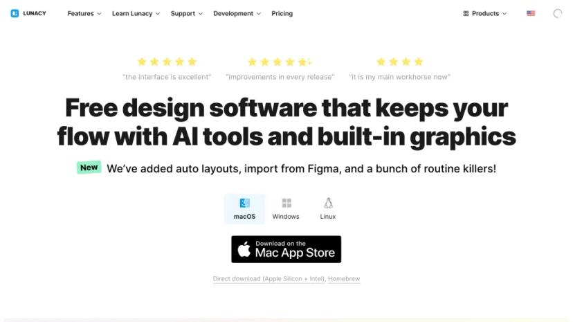 Screenshot of Free Design Software with AI Tools and Built-in Graphics