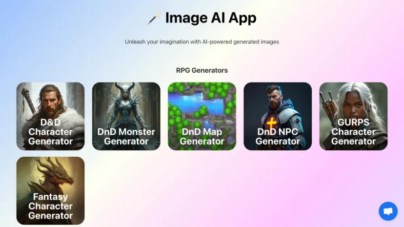 Screenshot of Unleash Your Imagination with AI-Generated Images