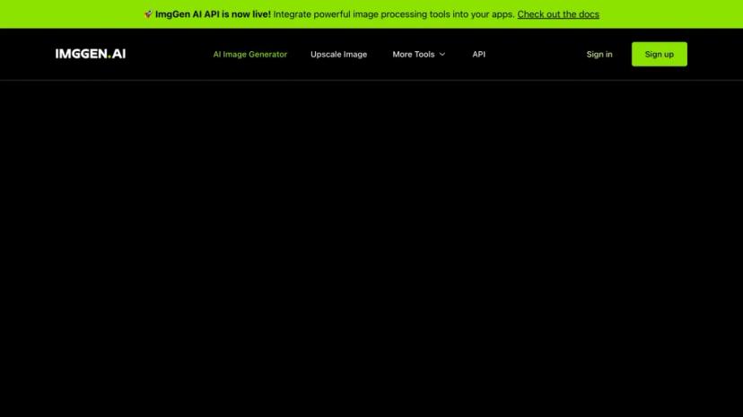 Screenshot of ImgGen AI: Online Image Generator and Enhancement Tool