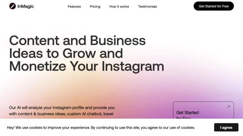 Screenshot of AI-Powered Instagram Profile Analysis and Business Growth Tool