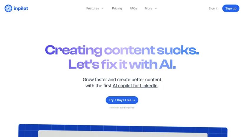 Screenshot of AI Copilot for LinkedIn