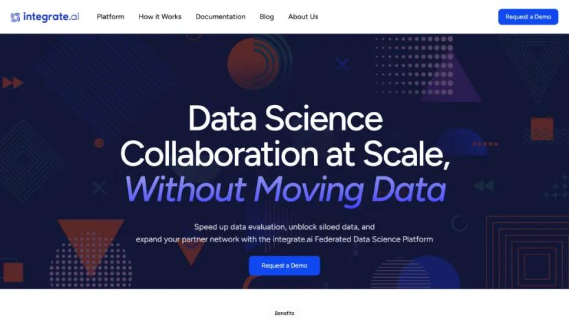 Screenshot of Federated Data Science Platform