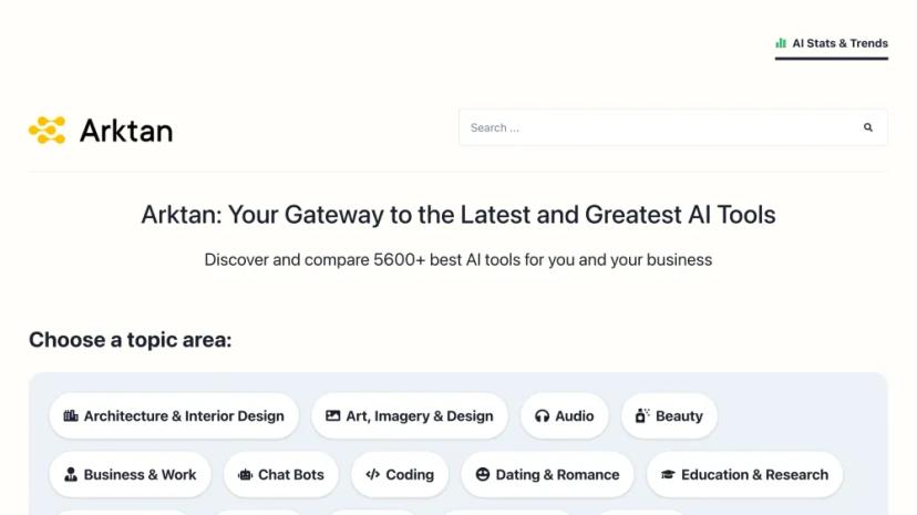 Screenshot of Discover and Compare the Best AI Tools for Your Business