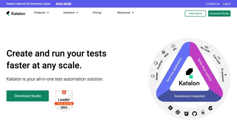 Screenshot of Automated Software Testing with Katalon Studio