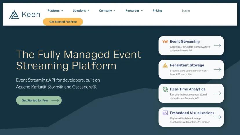 Screenshot of Fully Managed Event Streaming Platform