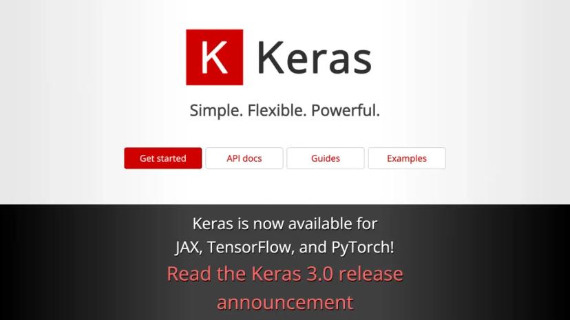 Screenshot of Keras: The Superpower for Developers