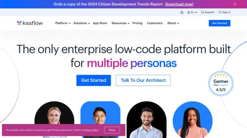 Screenshot of The Only Enterprise Low-Code Platform Built for Multiple Personas