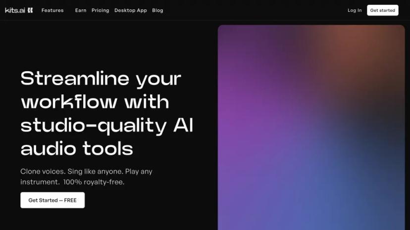 Screenshot of Empower Your Creativity with Studio-Quality AI Audio Tools