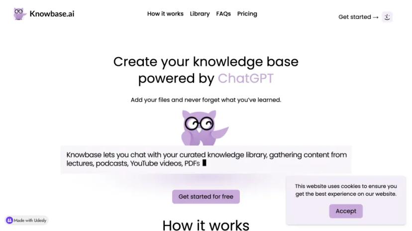 Screenshot of Your AI-powered Knowledge Base