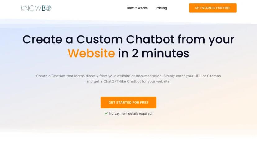 Screenshot of Create a Custom Chatbot for Your Website in 2 Minutes