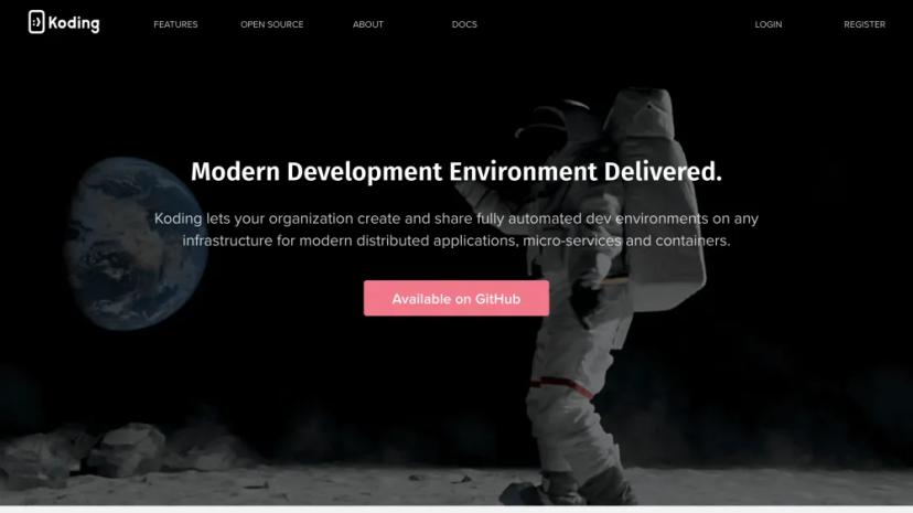 Screenshot of Modern Development Environment Platform