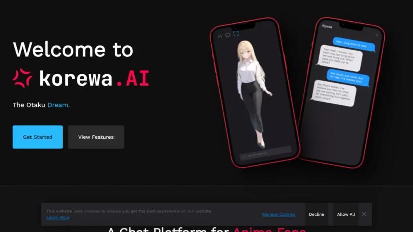 Screenshot of An AI Chat Platform for Anime Fans