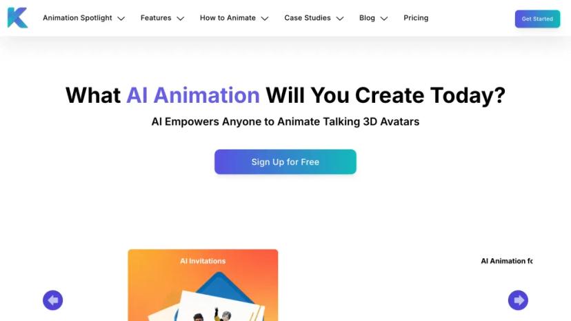 Screenshot of Create AI-Powered Avatar Animations in Minutes