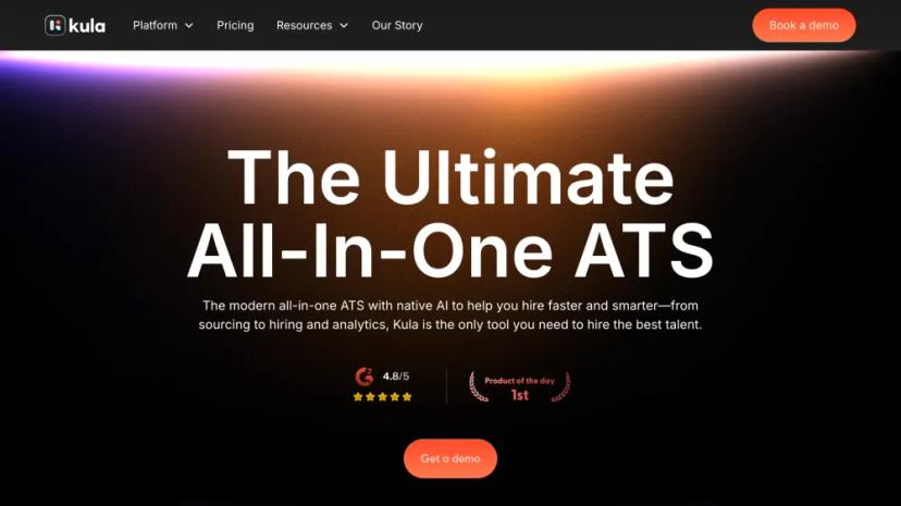 Screenshot of The Ultimate All-in-One ATS Platform with Native AI