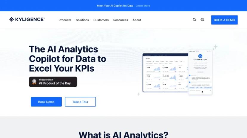 Screenshot of Kyligence Copilot: Transforming Data Analysis with AI Analytics