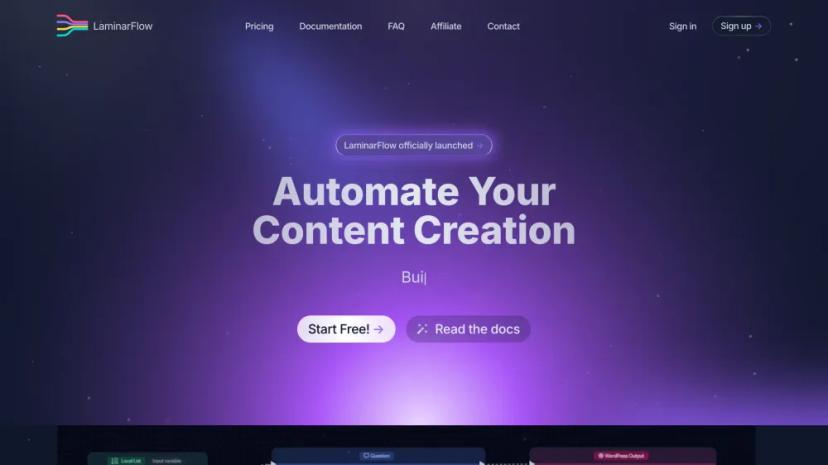 Screenshot of Automate Your Content Creation with AI-driven Workflows