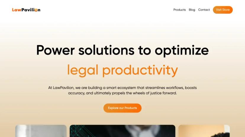 Screenshot of AI-Powered Legal Solutions for Efficient Workflow in the Legal Industry