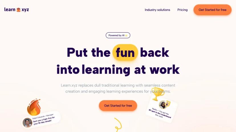 Screenshot of Revolutionize Learning with AI-powered Content Creation and Engagement