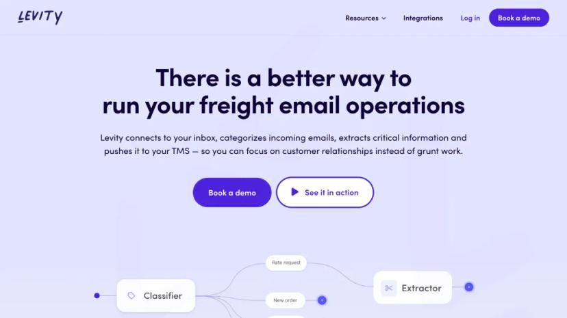 Screenshot of AI-Powered Freight Email Operations Management