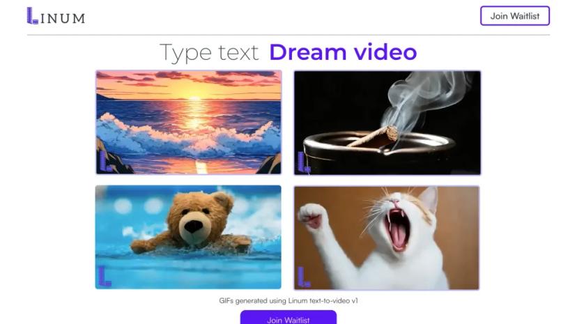 Screenshot of Create Stunning Videos from Text with Linum