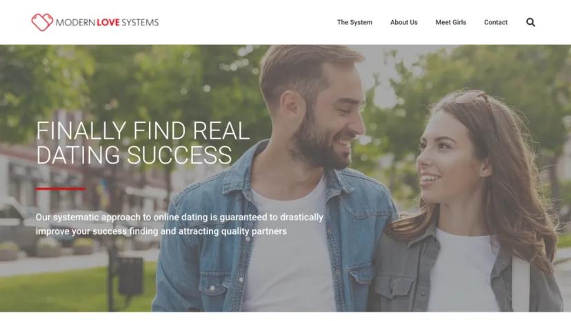 Screenshot of Find Real Dating Success with Modern Love Systems