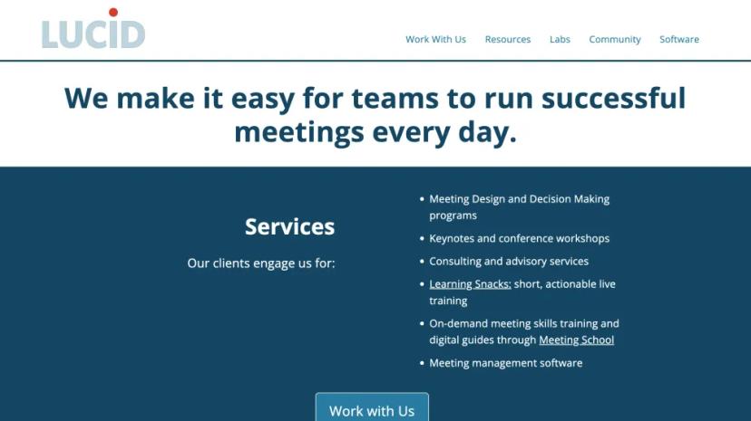 Screenshot of Empower Your Team with AI-Driven Meeting Innovation