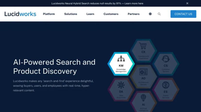 Screenshot of AI-Powered Search and Product Discovery Platform