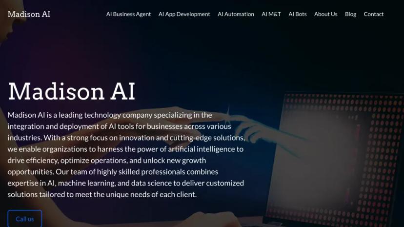 Screenshot of Leading AI Integration and Deployment Technology Company